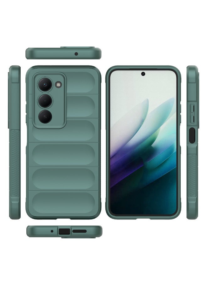 Phantom Shield Silicone Case with Anti-Scratch Soft Microfiber Lining, High Resilience Rubber Full Body Shockproof Cover Compatible with Redmi 15 4G (Dark Green) - Image 2